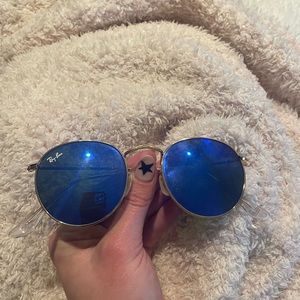 Blue and gold raybans